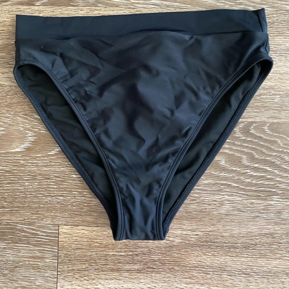Black high waist bikini bottom